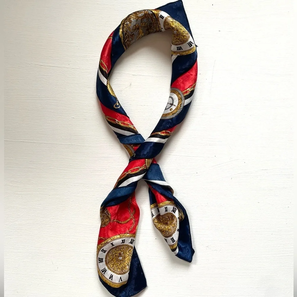 vintage scarf nautical yacht glam summer accessories purse scarf